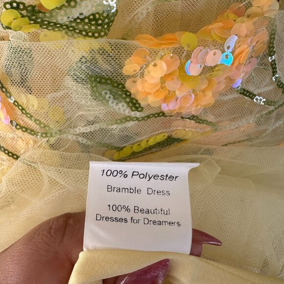 JessaKae Yellow Floral Midi Dress 3X - Picture 13 of 15